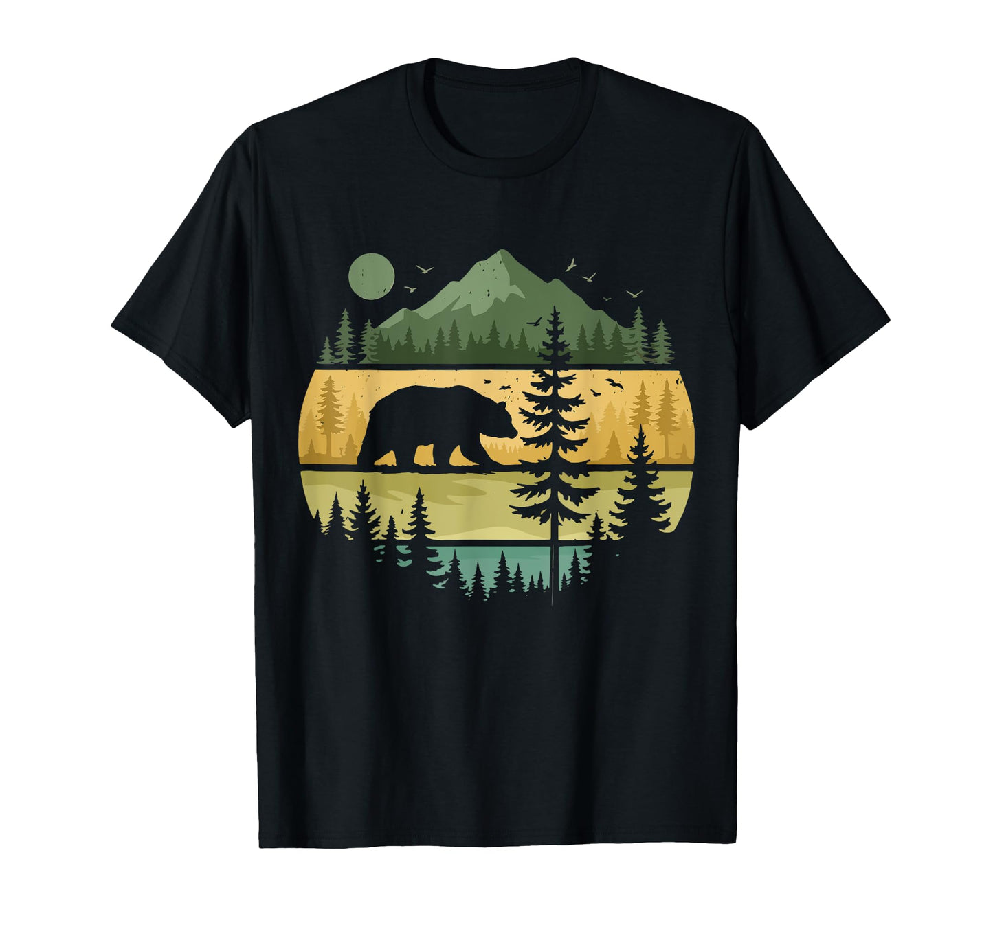 Forest Retro Nature Wildlife Outdoor T-Shirt