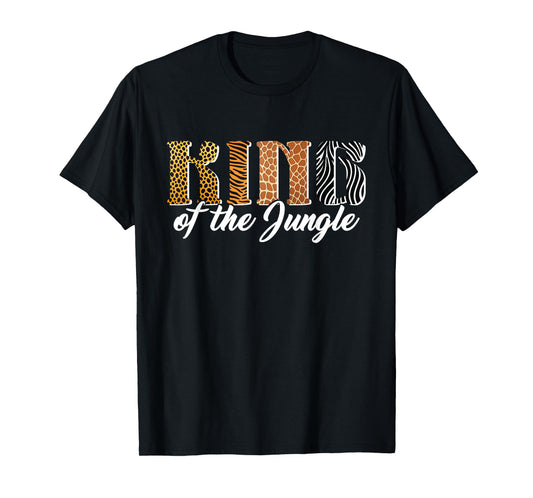 King of the Jungle Safari Animal Birthday Matching Men Boys T-Shirt