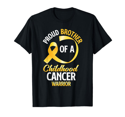 Proud Brother Of A Childhood Cancer Warrior Brother Sister T-Shirt