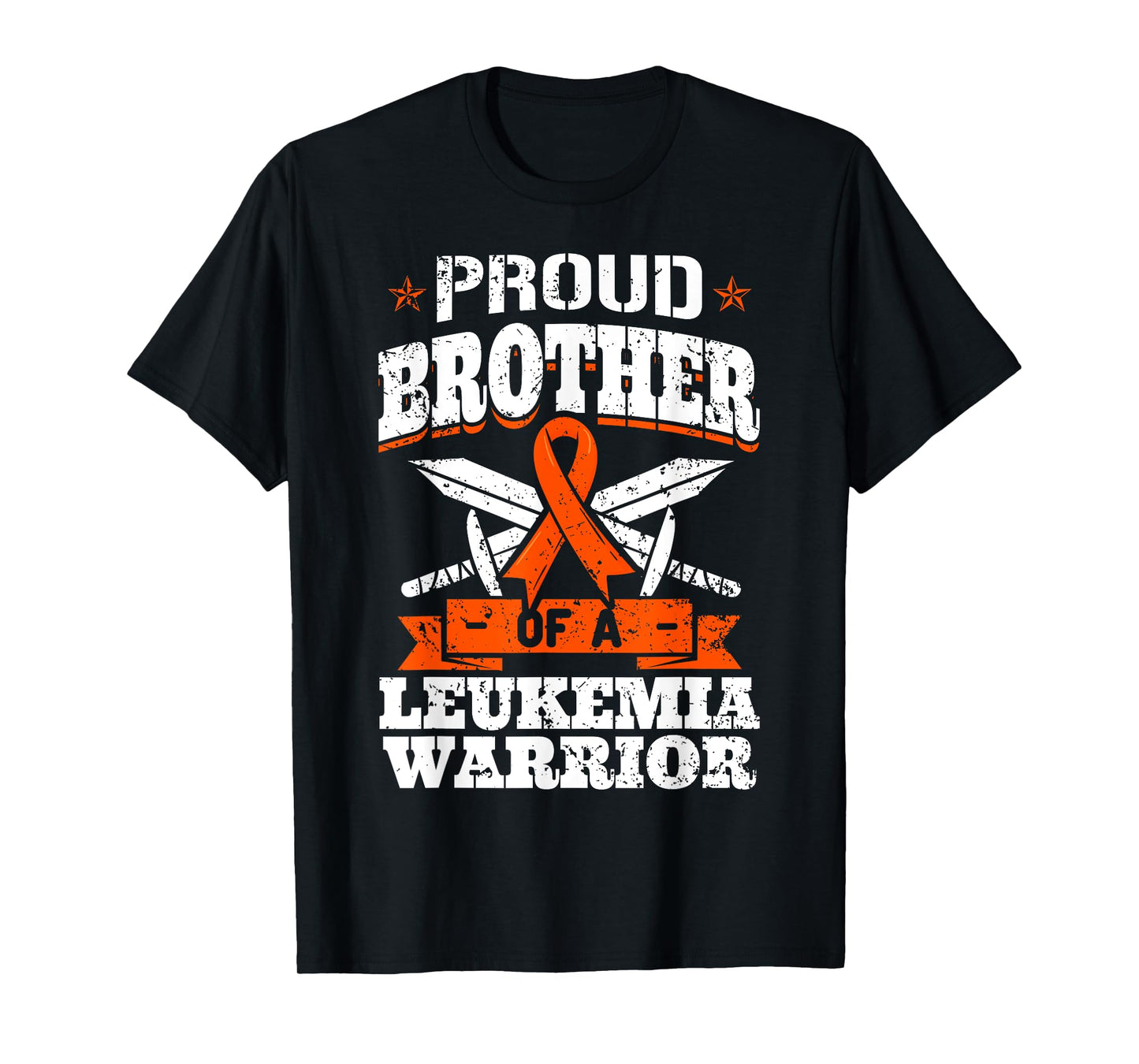 Proud Brotther Of A Leukemia Warrior Bro Awareness Ribbon T-Shirt