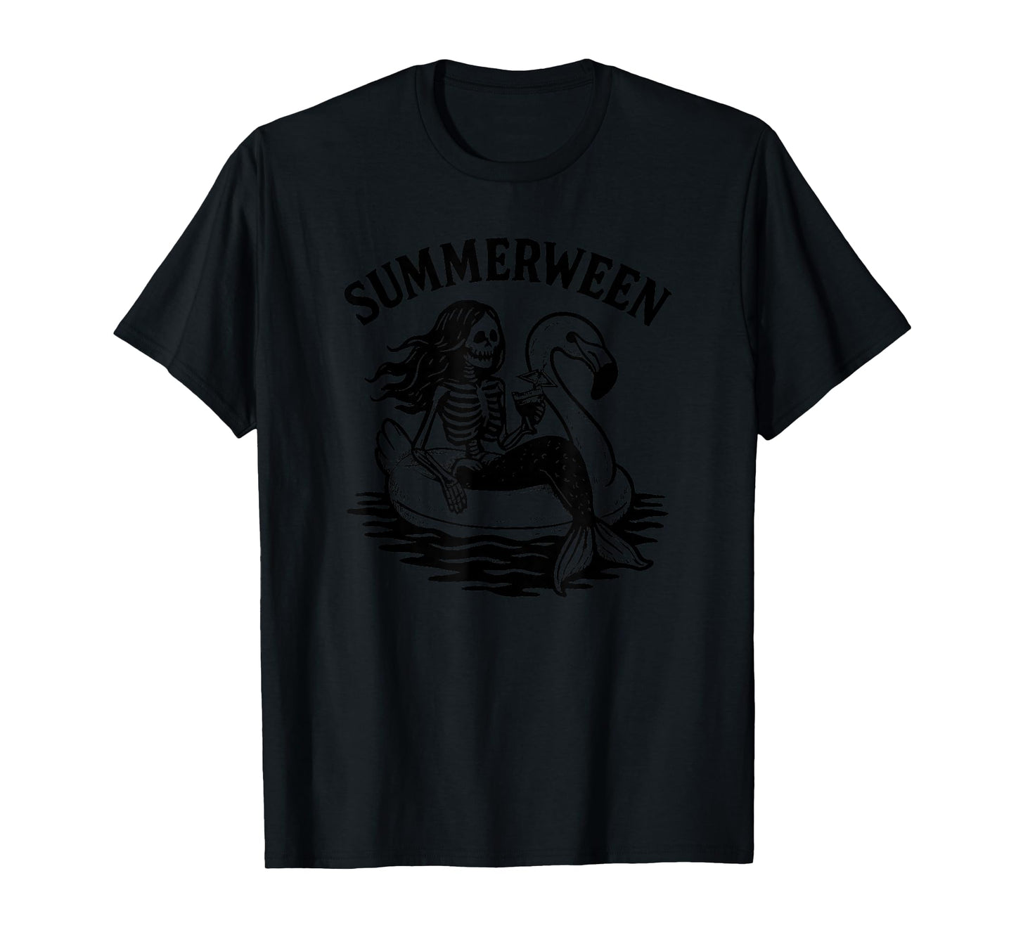 Summerween Summer Halloween Mermaid Summerween T-Shirt