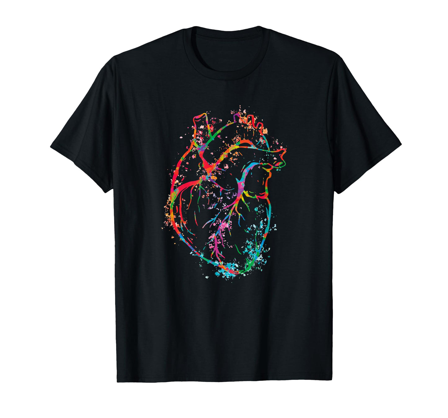Beautiful Watercolour Heart Organ Human Body Anatomy T-Shirt