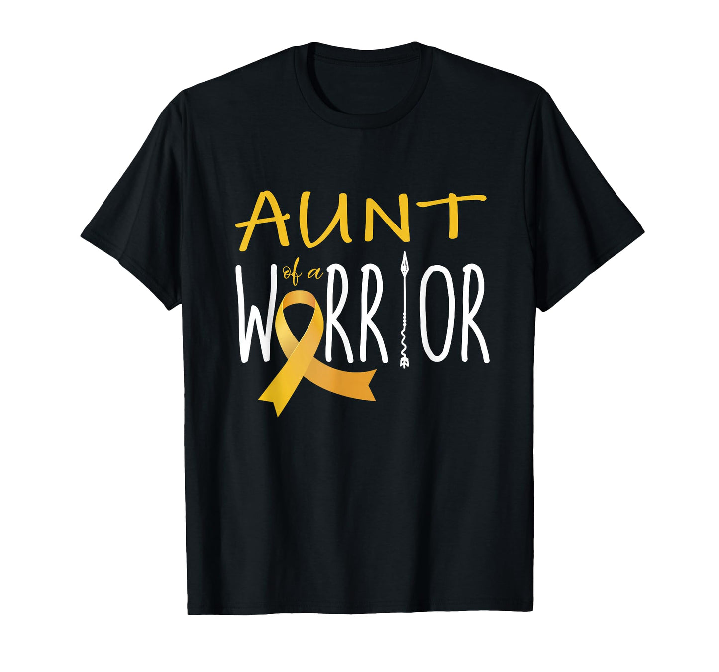 Childhood cancer awareness Aunt of a warrior T-Shirt