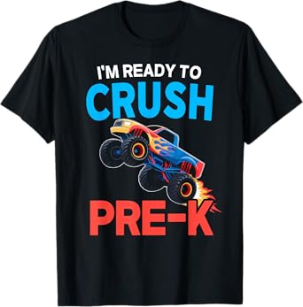 I'm Ready To Crush Pre-K First Day Back To School Pre K Boys T-Shirt