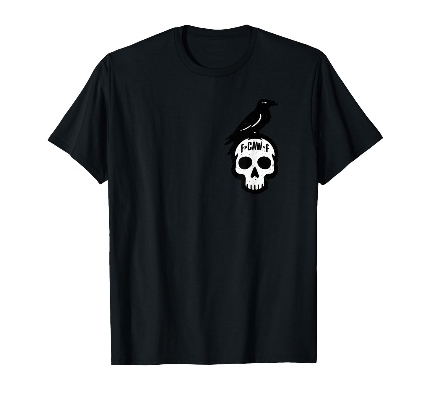 F-Caw-F, Funny Crow & Skull T-Shirt