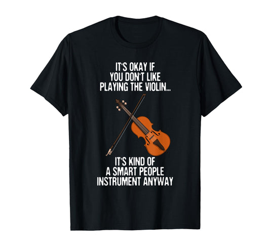 Best Violin Art For Men Women Kids Instrument Violin Player T-Shirt