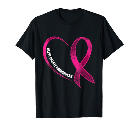 Cleft Palate Lip Heart Cleft Strong Awareness T-Shirt