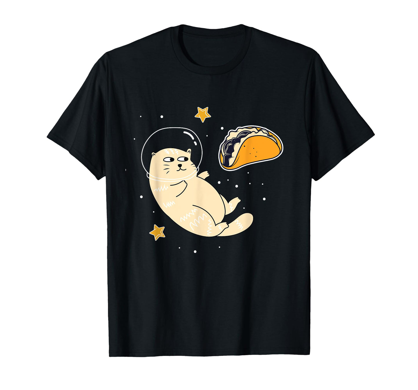 Astronaut Cat in Outer Space | Taco Moon T-Shirt