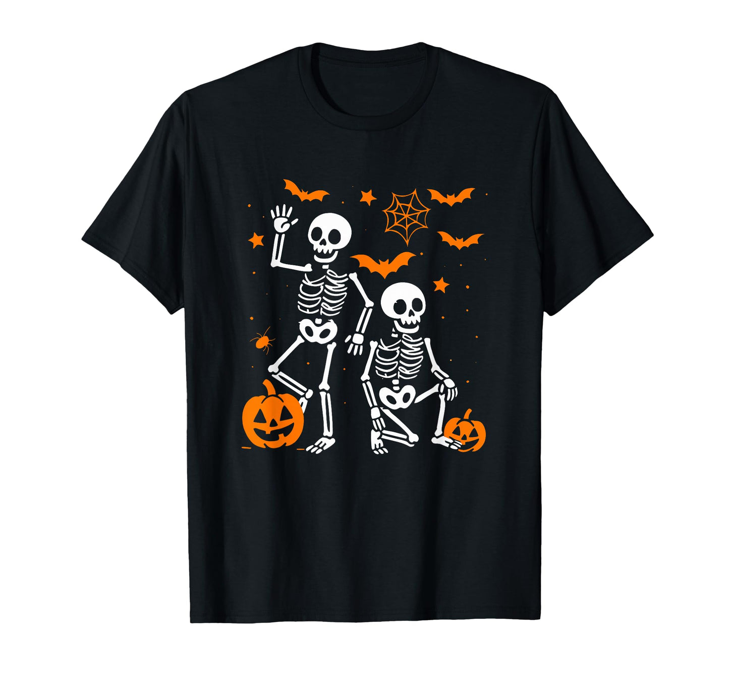 Funny Skeleton Pumpkin Halloween T-Shirt