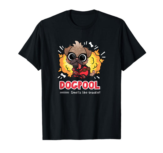 Marvel Studios Deadpool & Wolverine Chibi Dogpool Trouble T-Shirt