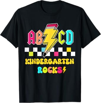 Kindergarten ABCD Rocks Teacher Student Back to School Men Women Kids T-Shirt