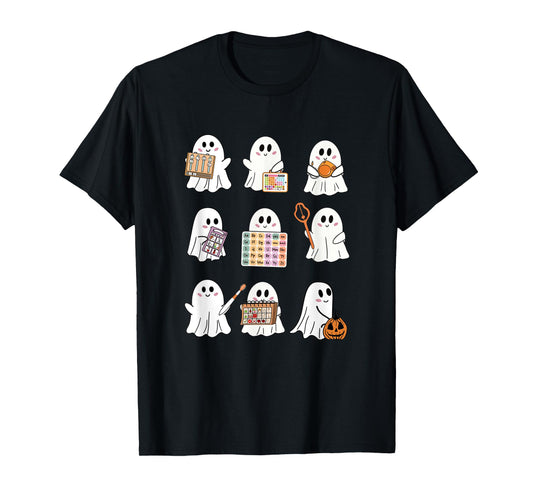 Retro SLP Ghost Halloween Speech Therapy Autumn Fall T-Shirt