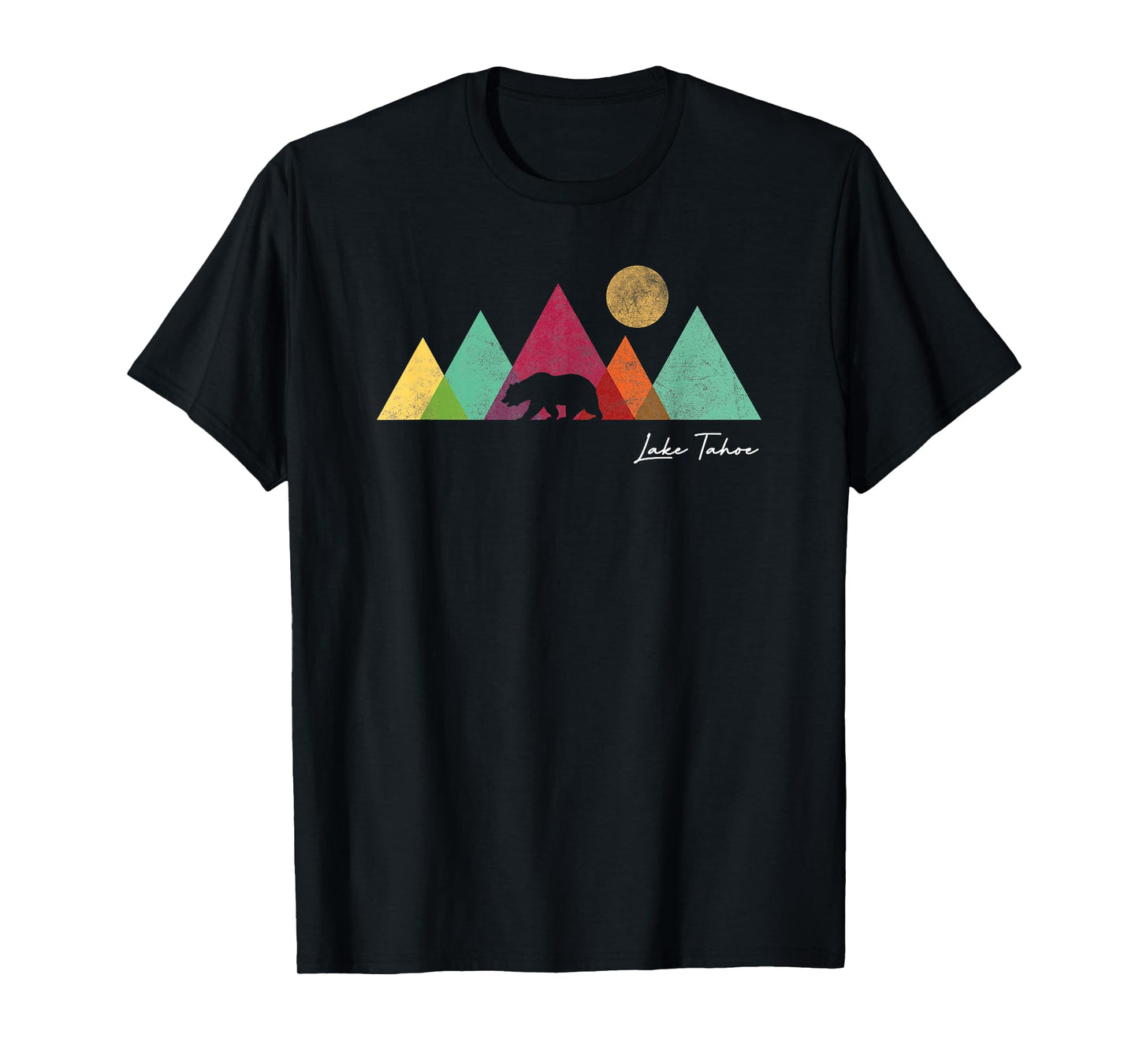Lake Tahoe California Retro Mountain Souvenir Mens Womens T-Shirt
