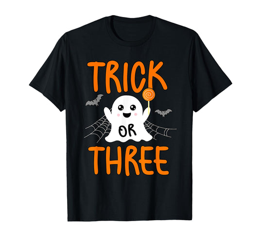 Trick or Three Theme Halloween 3rd Birthday Party Spooky T-Shirt