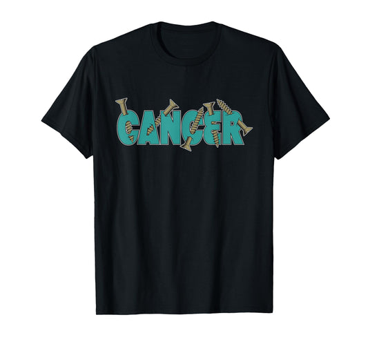 Funny Survivor Screw Cancer Live A Happy Life T-Shirt