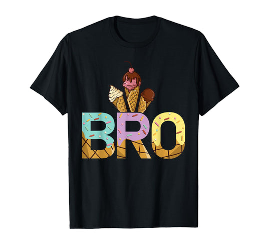 Brother Of The Sweet One Ice Cream 1st First Birthday Family T-Shirt