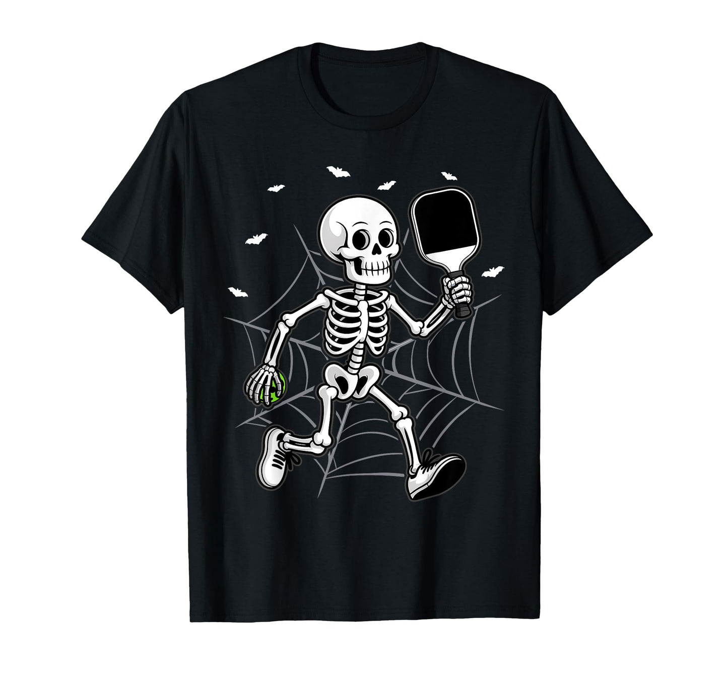 Funny Halloween Pickleball Costume Skeleton T-Shirt