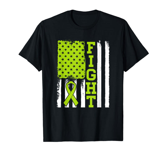 Fight Flag - Lymphoma Cancer Shirt Gift For Lymphoma Fighter T-Shirt