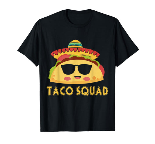 Cute Taco Squad Funny Mexican Food Lover Costume T-Shirt