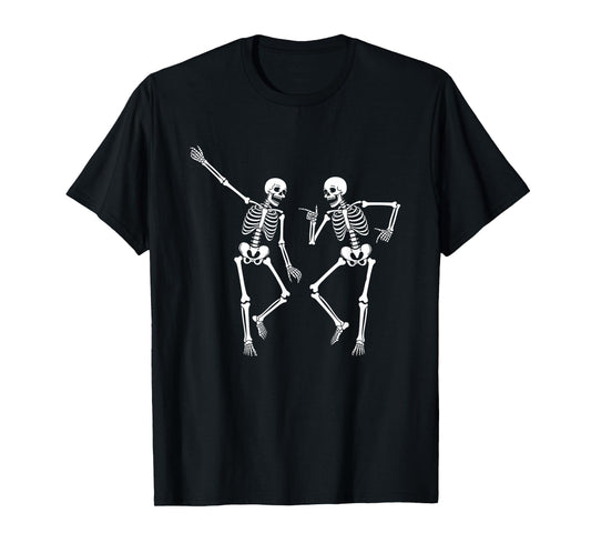 Dancing Skeletons Dance Challenge Boys Girl Kids Halloween T-Shirt