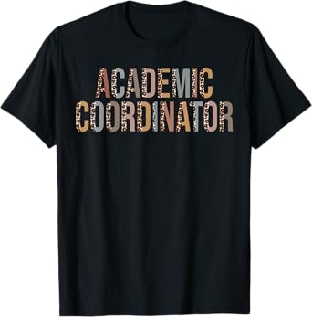 Leopard Academic Coordinator Supplies Funny Back to School T-Shirt