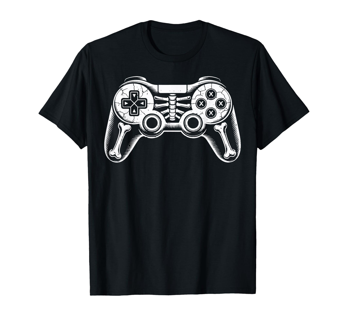 Halloween Skeleton Gaming Controller Video Gamer Boys Kids T-Shirt
