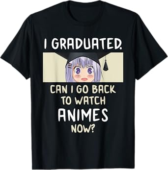 2025 Graduation anime lover high school college grad T-Shirt