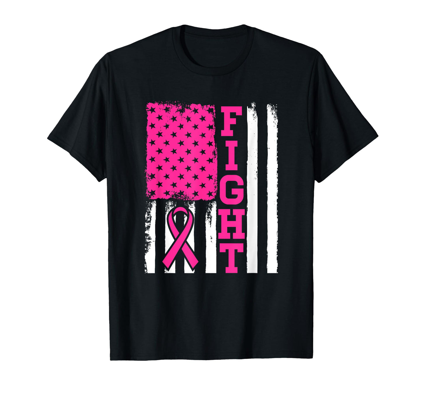 Fight Flag - Breast Cancer Awareness Shirt Gift T-Shirt