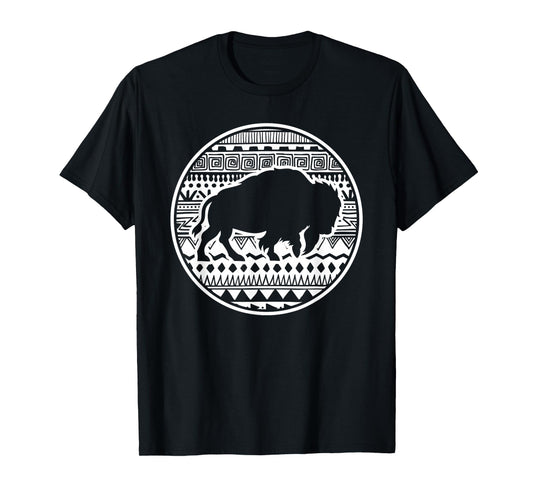 American Bison Animal Lover Vintage Tribal Buffalo T-Shirt
