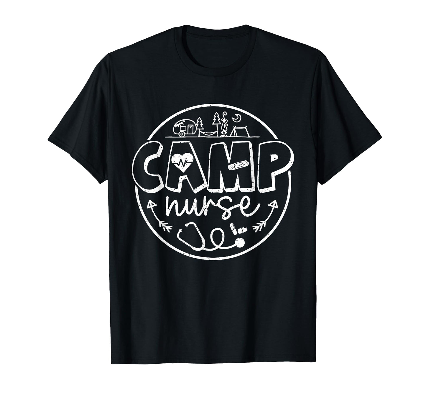 Camp Nurse Shirt Men Women School Nurse RN ICU ER Pediatric T-Shirt