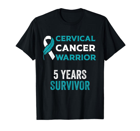 5 Years Cervical Cancer Free Survivor T-Shirt