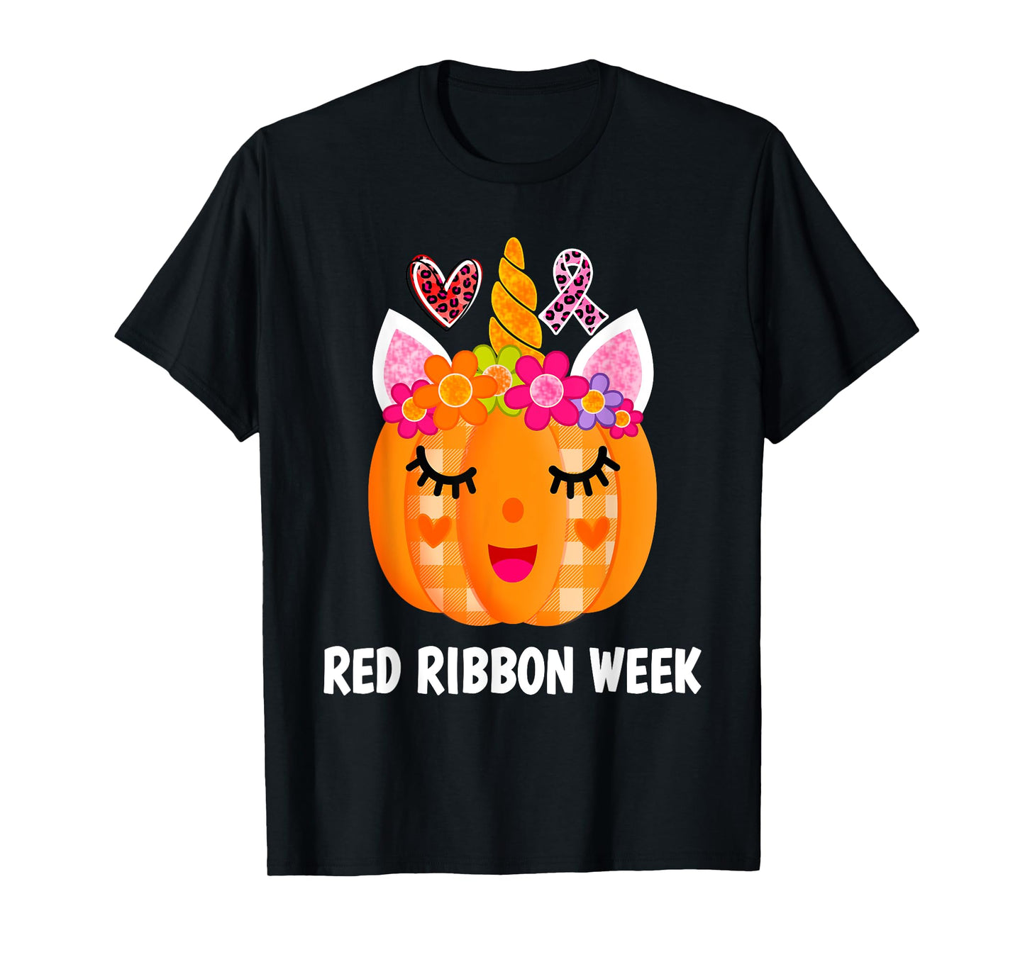 We Wear Red For Red Ribbon Week Awareness Red Ribbon Week T-Shirt