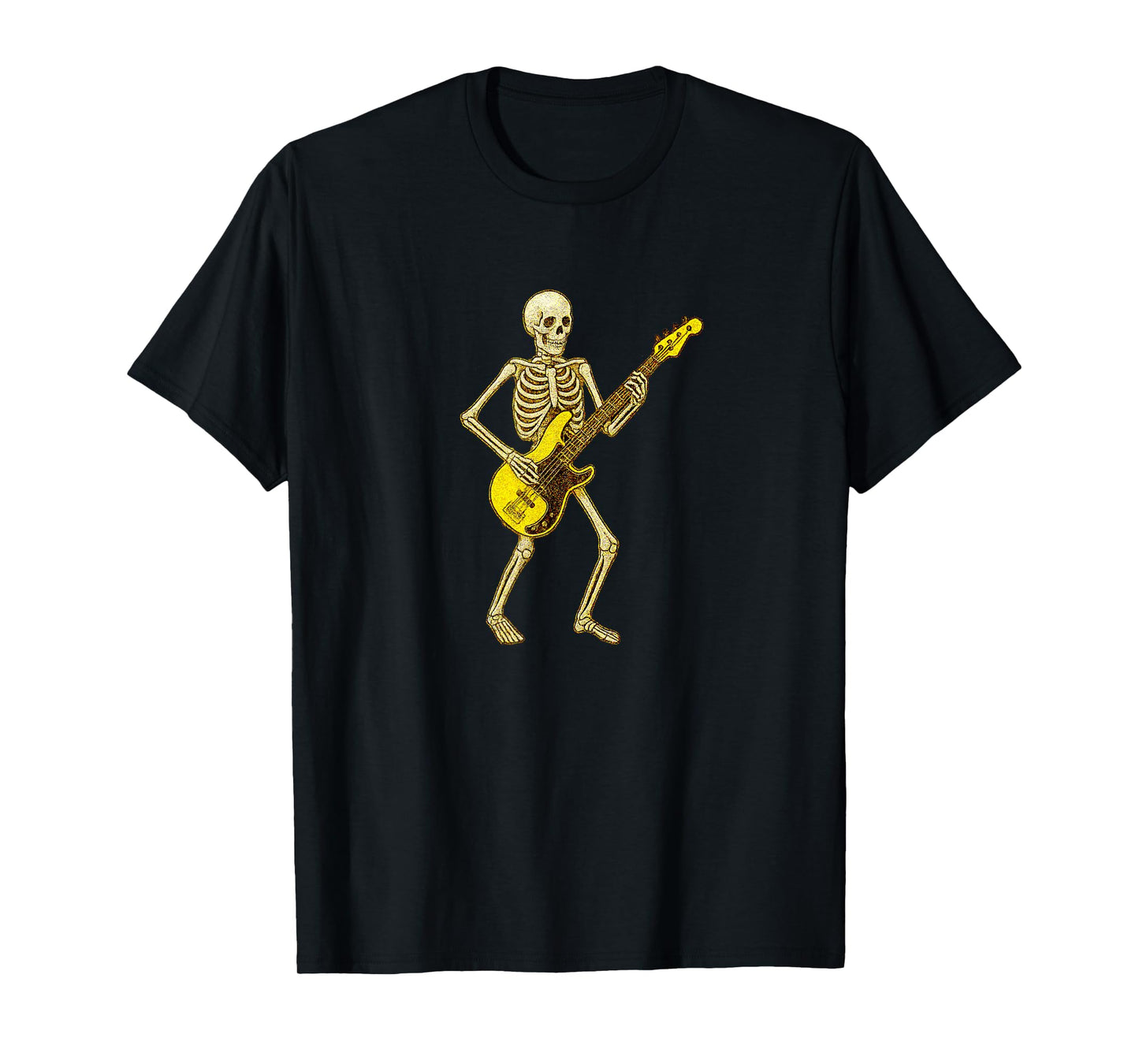 Skeleton Playing Electric Guitar - Guitarist Band Rock Metal T-Shirt