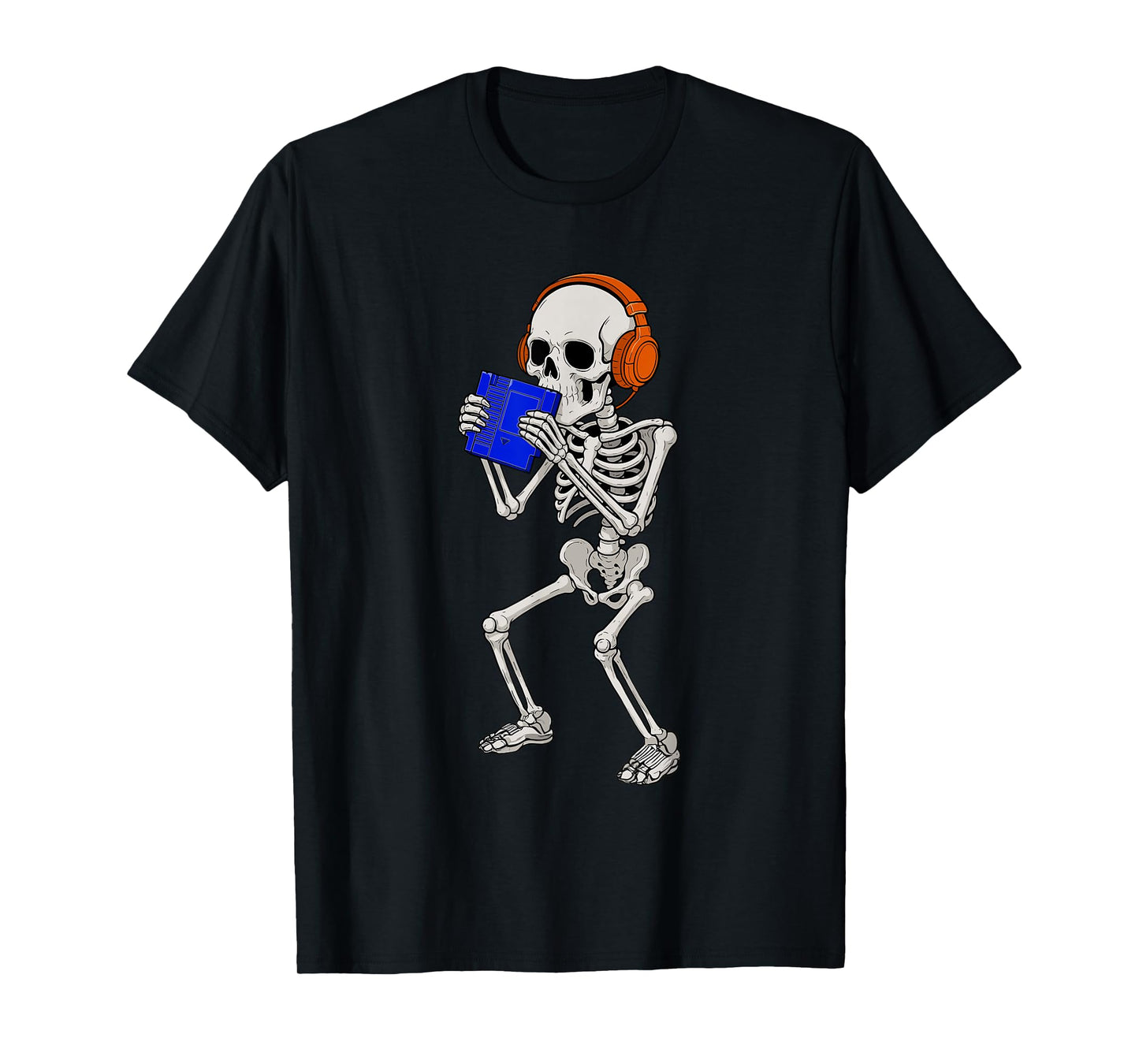 Halloween Skeleton Gamer Video Gaming Funny Skeleton Gaming T-Shirt