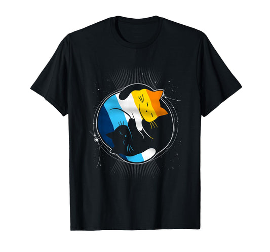 Aroace Cat LGBT Gay Asexual Aromantic Pride Flag Aro Ace T-Shirt