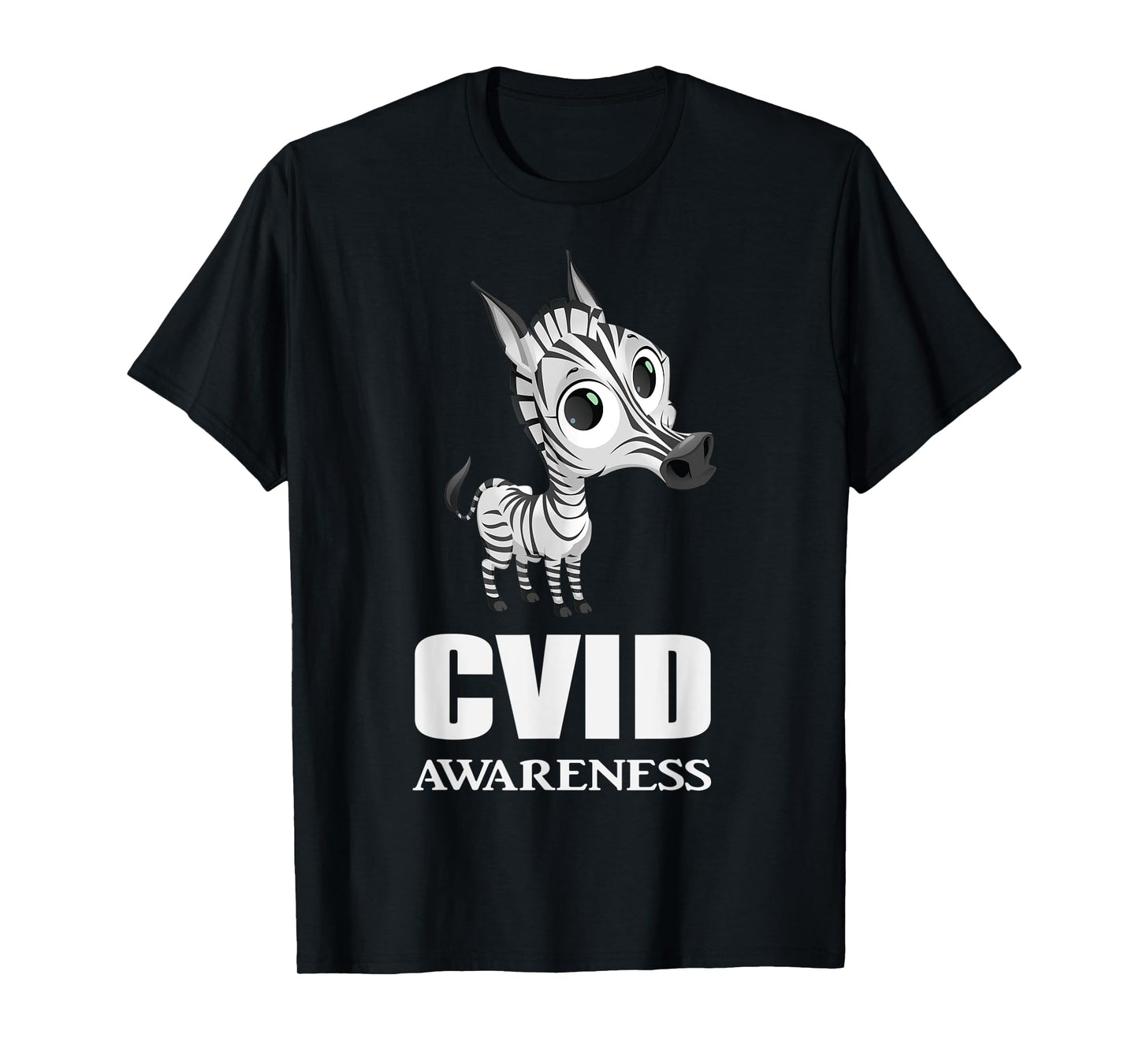 CVID Awareness Ribbon Common Variable Immunodeficiency Zebra T-Shirt