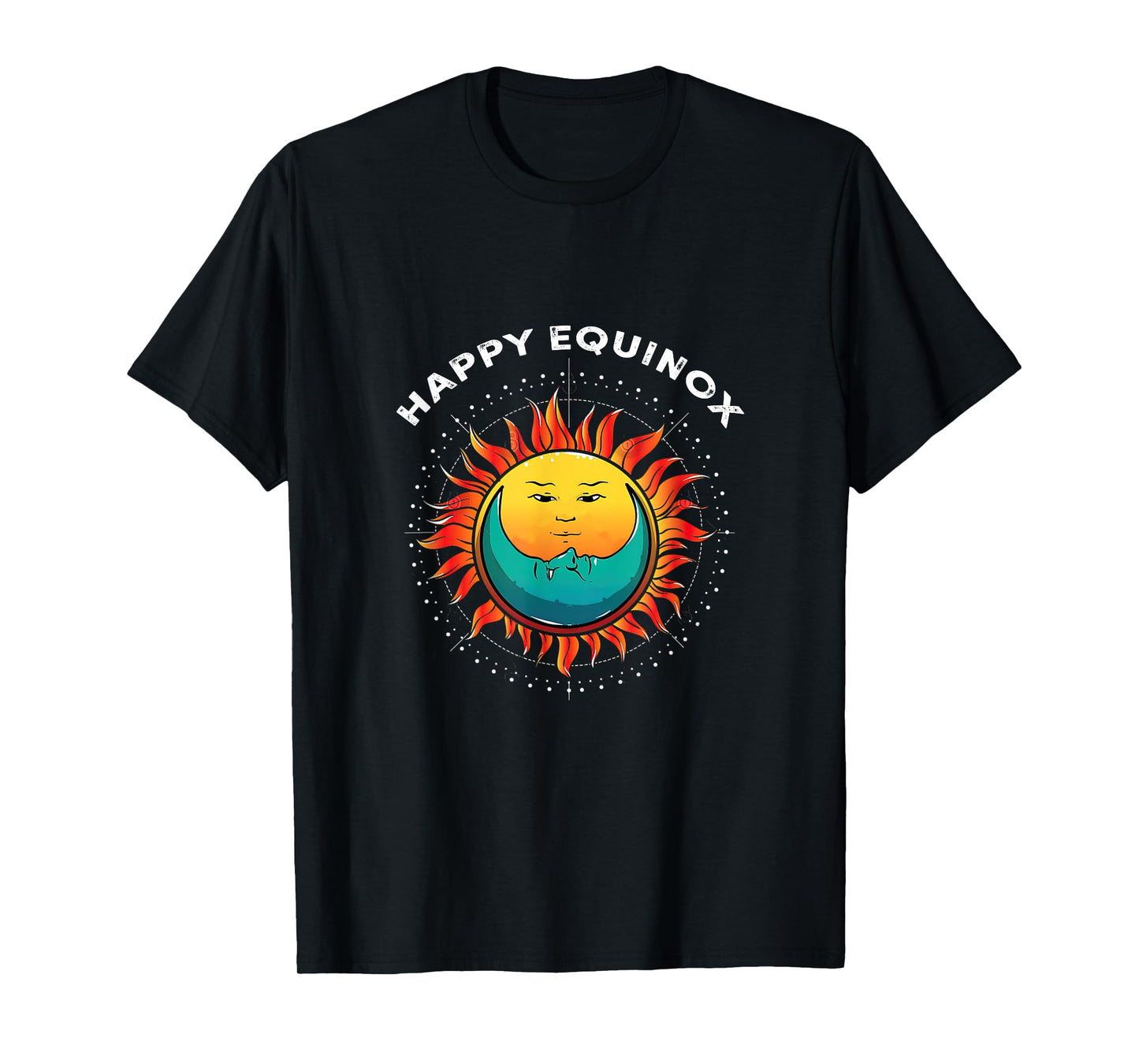 Happy-Equinox Day March Fall Solstice-Equal Day and Night T-Shirt