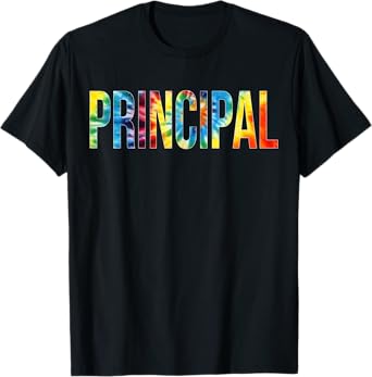 Principal Tie Dye Appreciation Day Hello Back To School T-Shirt