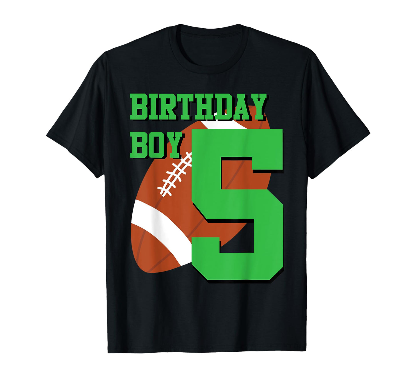 5th Birthday Football Boy | 5 year old Field Players T-Shirt