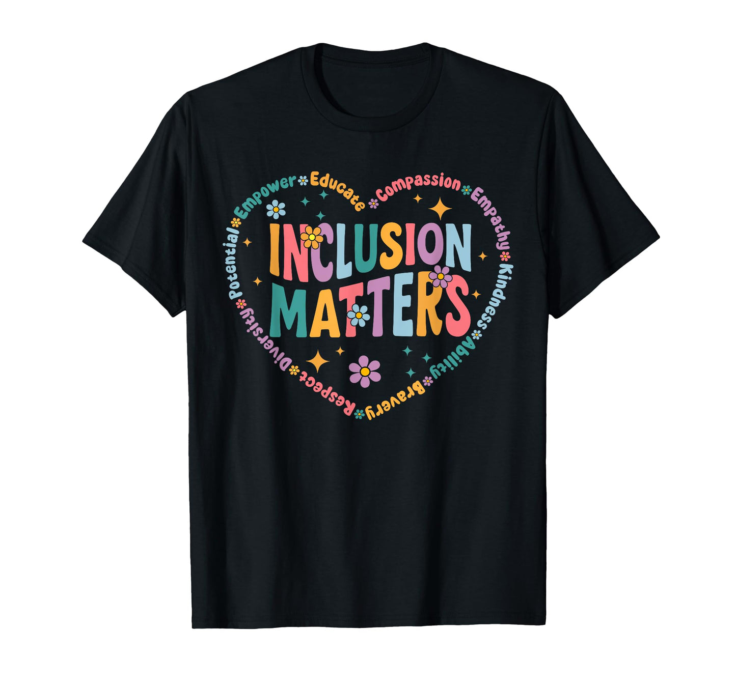 Inclusion Matters Special Education Teacher Autism Awareness T-Shirt