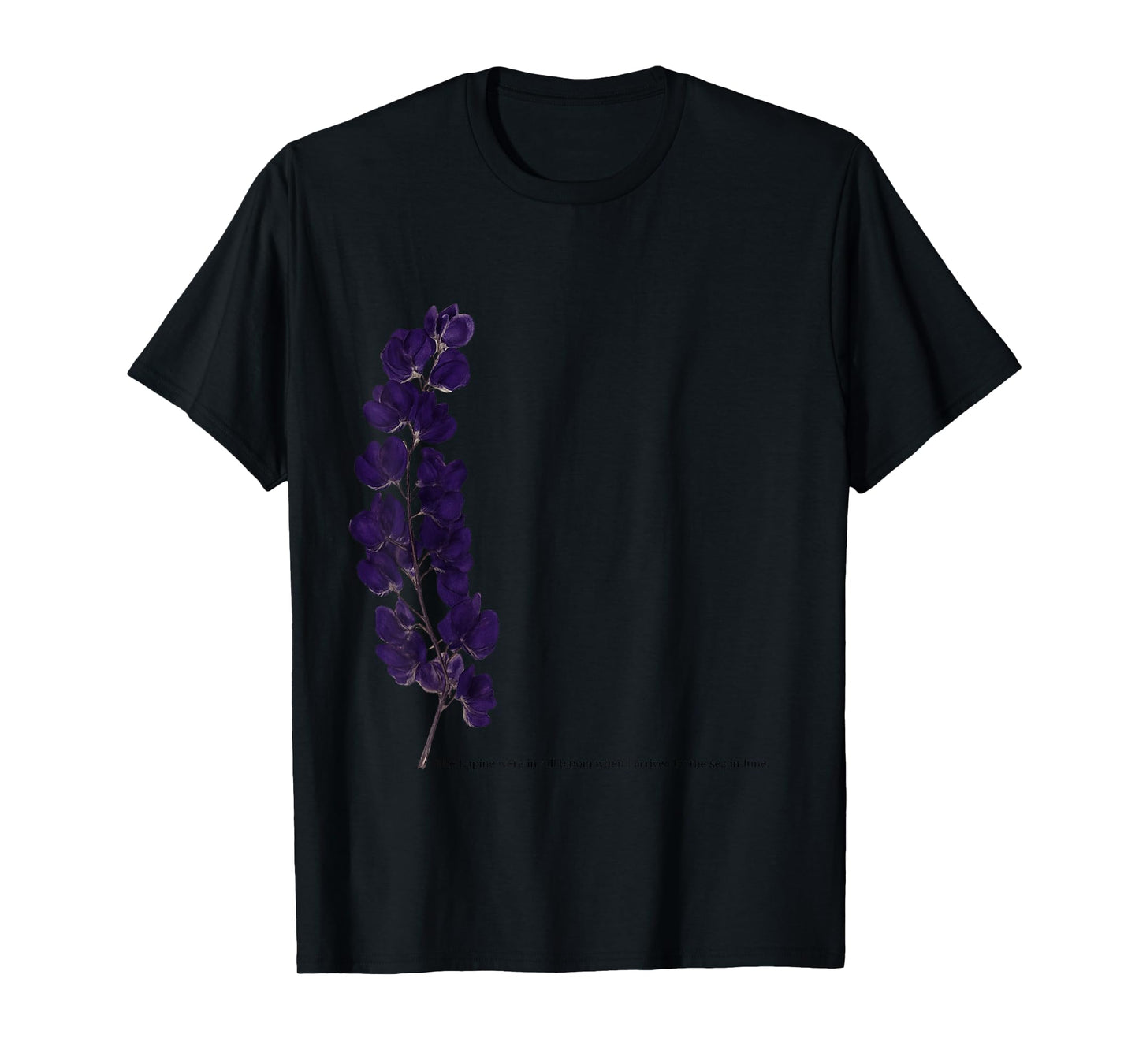 Pressed Lupine Flower T-Shirt