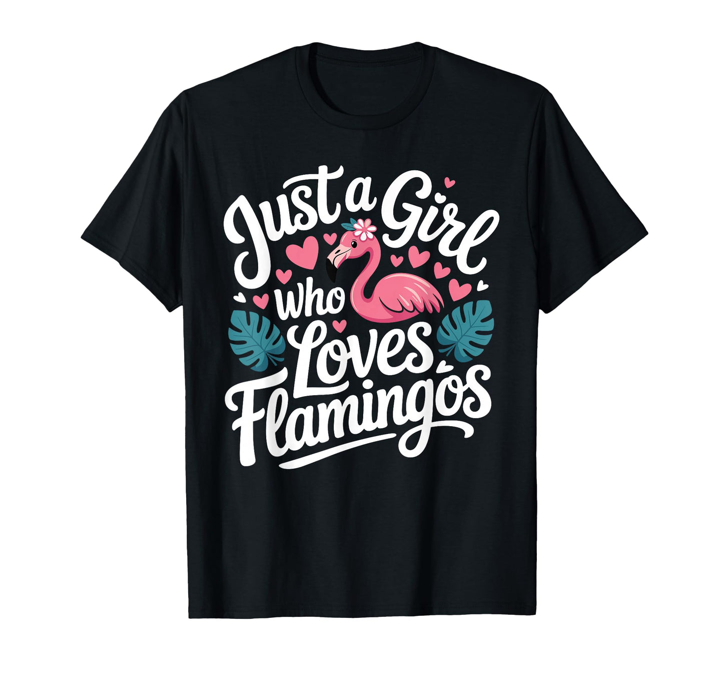 Flamingo Art for Women Girls Zoo Pink Bird Flamingo Lovers T-Shirt