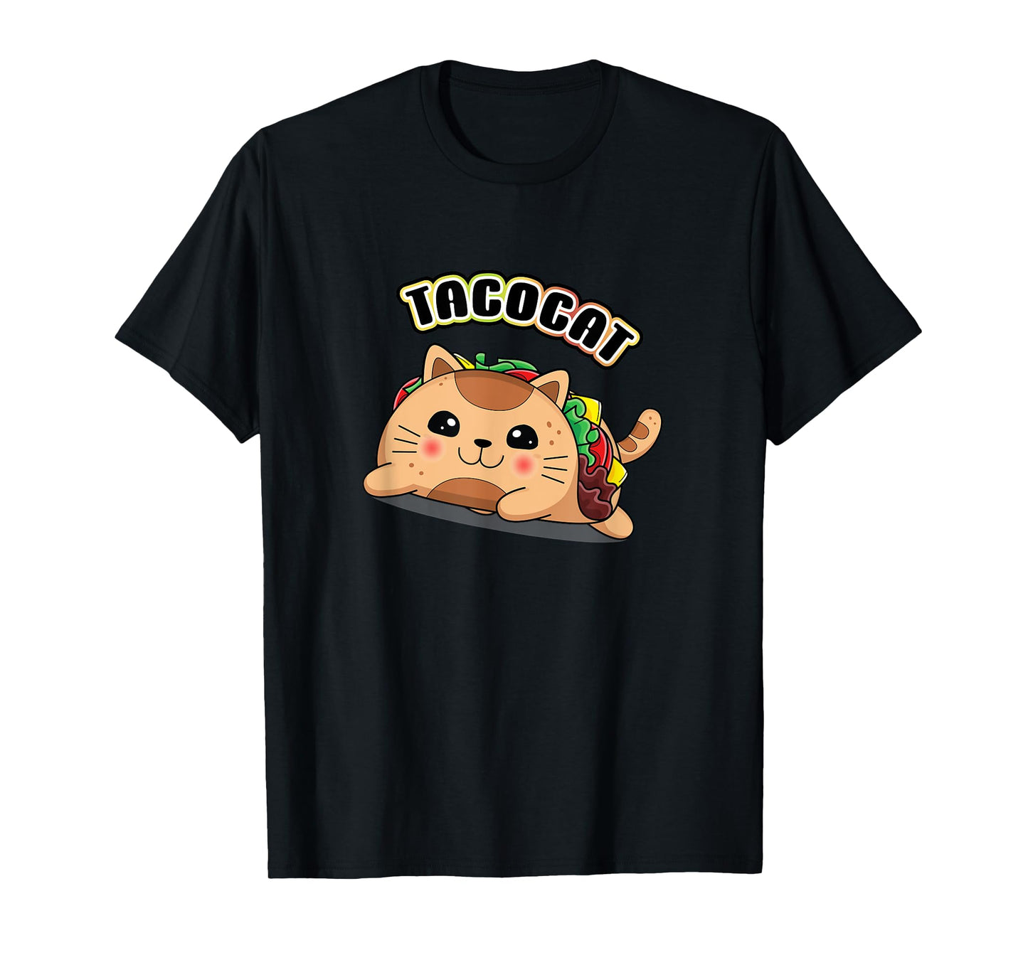 Taco Cat Lovers T-Shirt, Small, Black