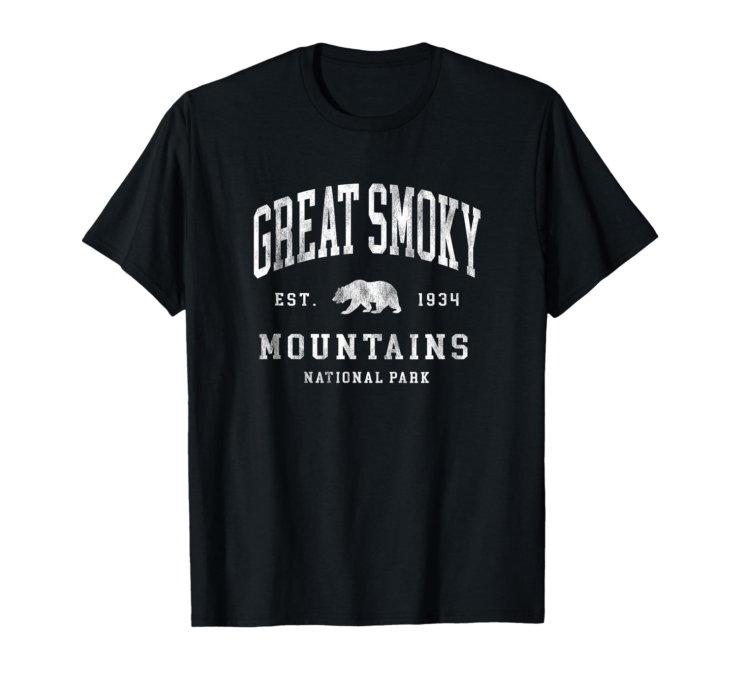 Retro Great Smoky Mountains National Park Mens Womens Hiking T-Shirt
