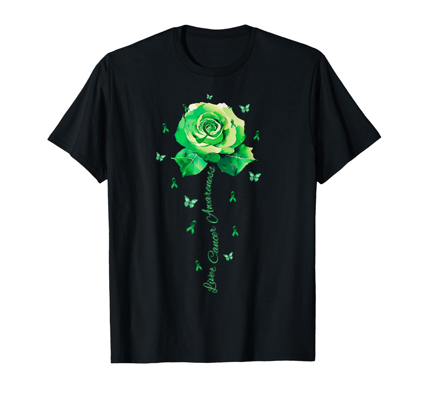 Flower Liver Cancer Awareness Shirt T-Shirt