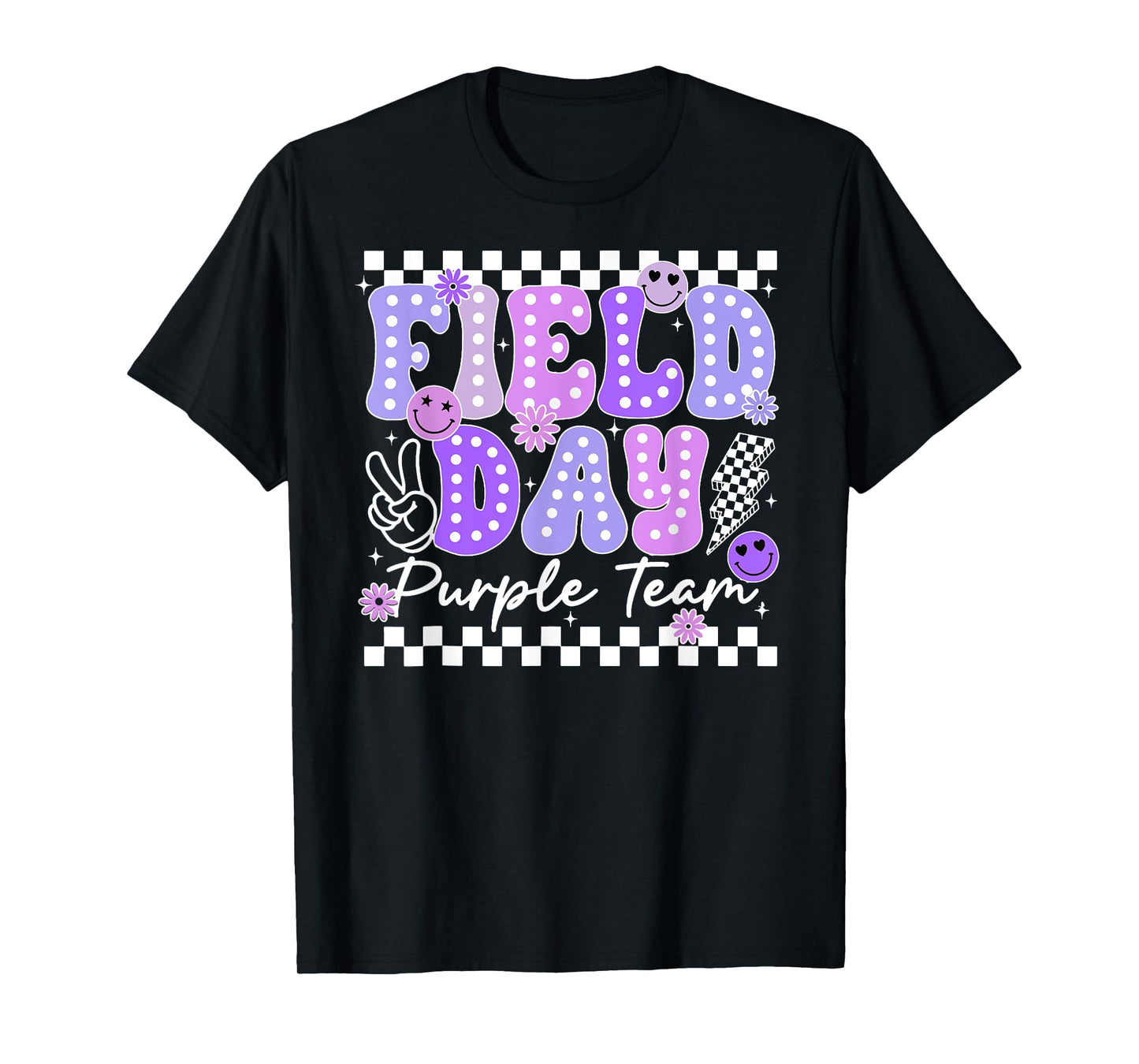 Field Day Purple Team Outdoor Field Day Games Kids Teacher T-Shirt