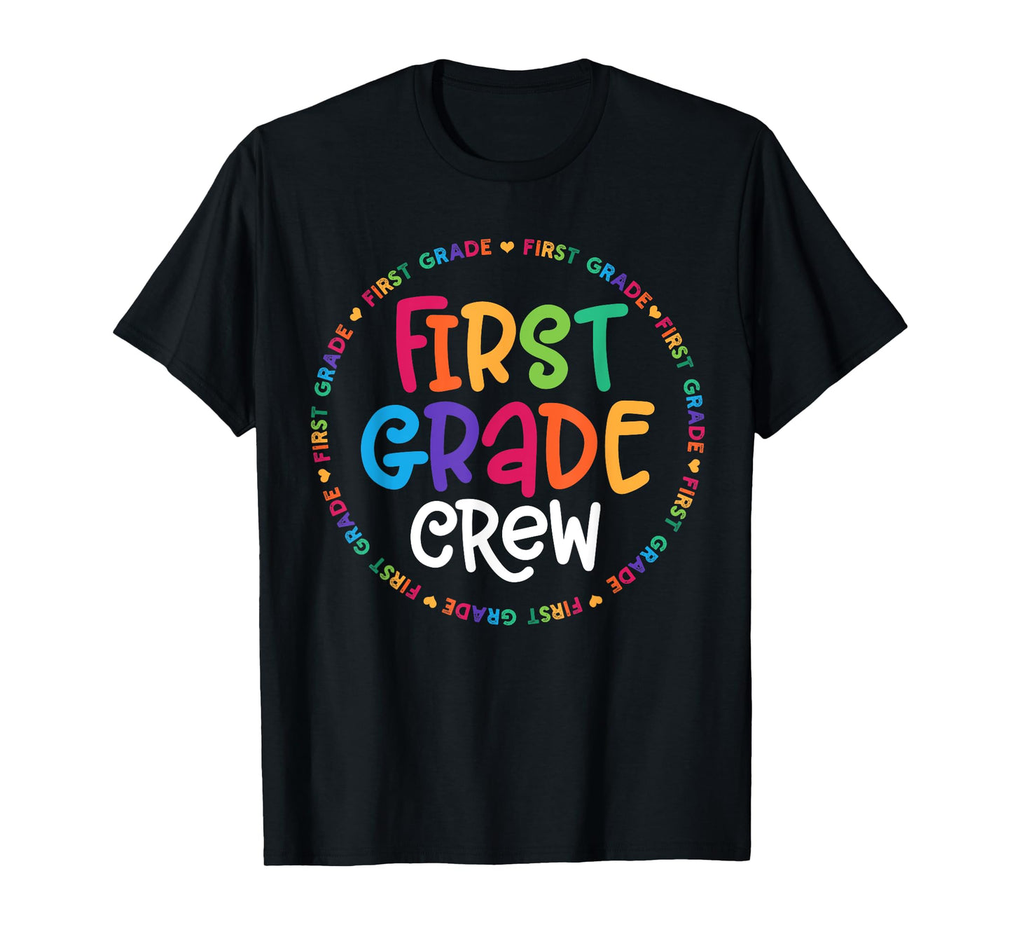 First Grade Crew tshirt 1st Grade Back To School Teacher T-Shirt
