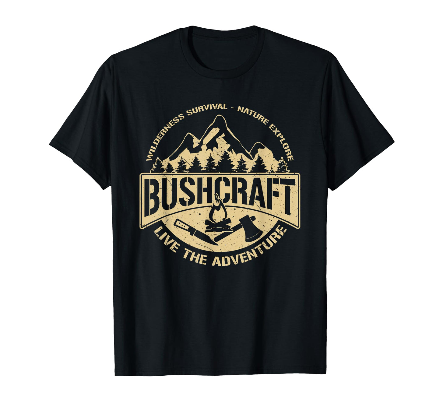Bushcraft Adventure Outdoor Nature Gift Bushcrafter T-Shirt