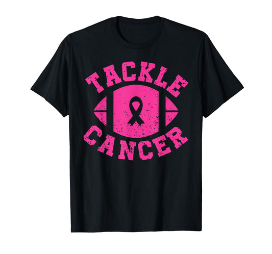 Tackle Breast Cancer Shirt Football Lovers Cancer Awareness T-Shirt