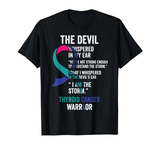 The Devil- Thyroid Cancer Awareness Support Ribbon T-Shirt